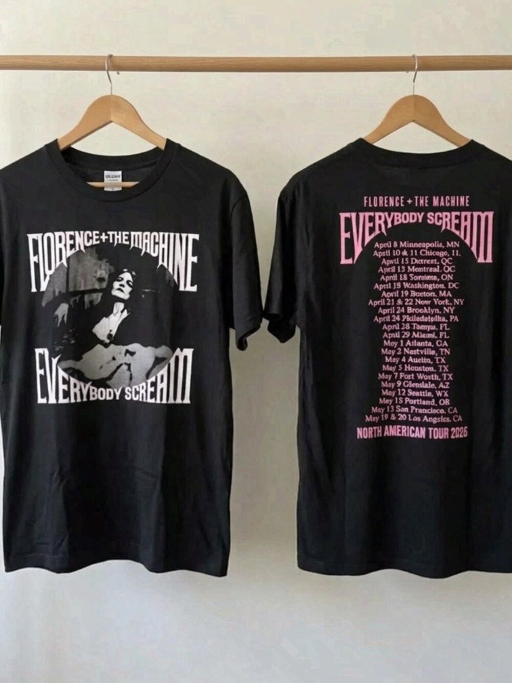 Florence and the Machine Everybody Scream Tour 2026 T-Shirt Reprint